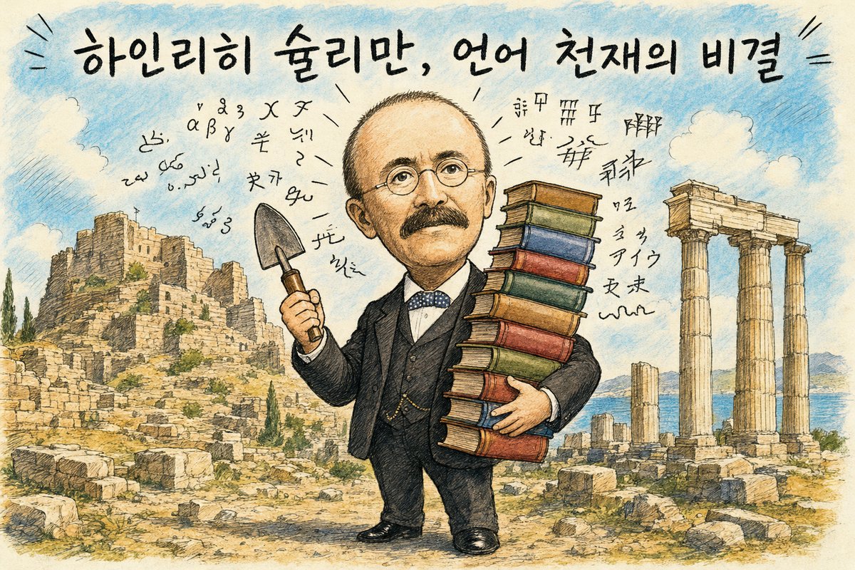 하인리히 슐리만, 언어 천재의 비결 — 책 한 권을 통째로 외운 외국어 공부법